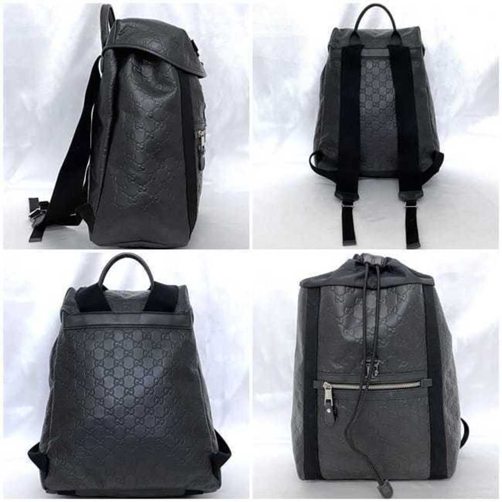 Gucci Drawstring Backpack Sherry Nylon Travel Bla… - image 1
